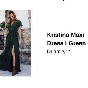 Baltic Born Kristina Maxi Dress. Green, XL